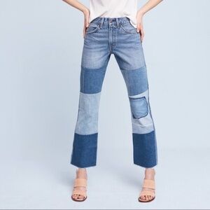 Levi’s Orange Tab 517 Patchwork Bootcut Jeans